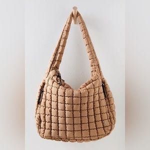 Free People FP Movement Quilted Carryall Tote Desert Sands NWT